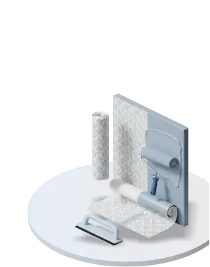 Поклейка обоев и малярные работы