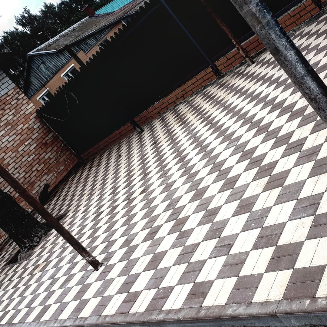 Укладка тротуарной плитки