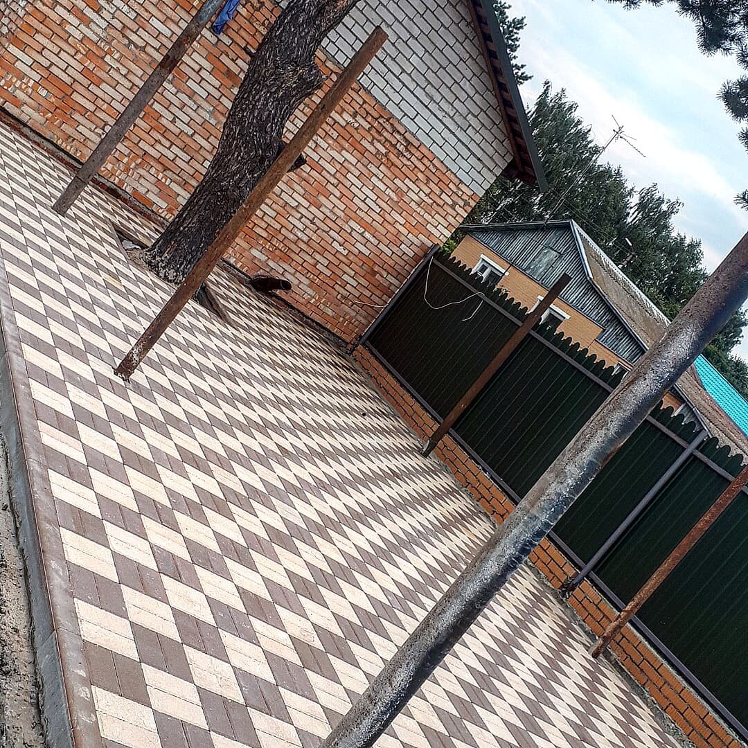 Укладка тротуарной плитки