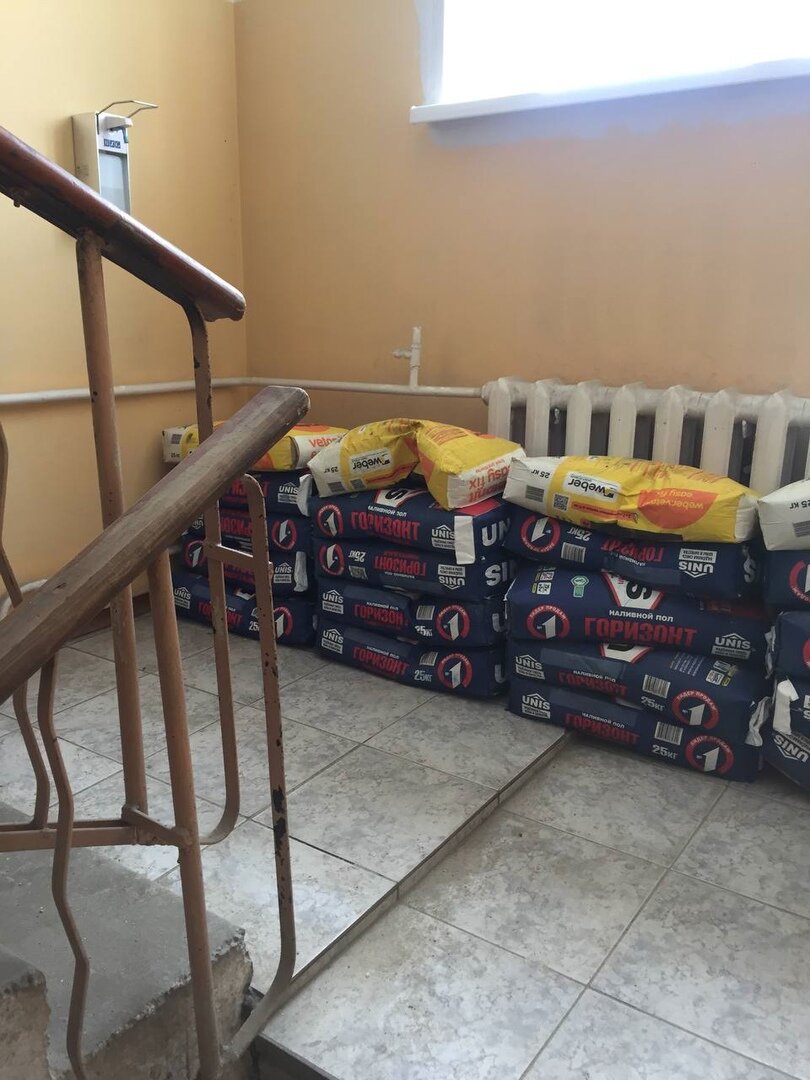 Подъем стройматериалов на этаж