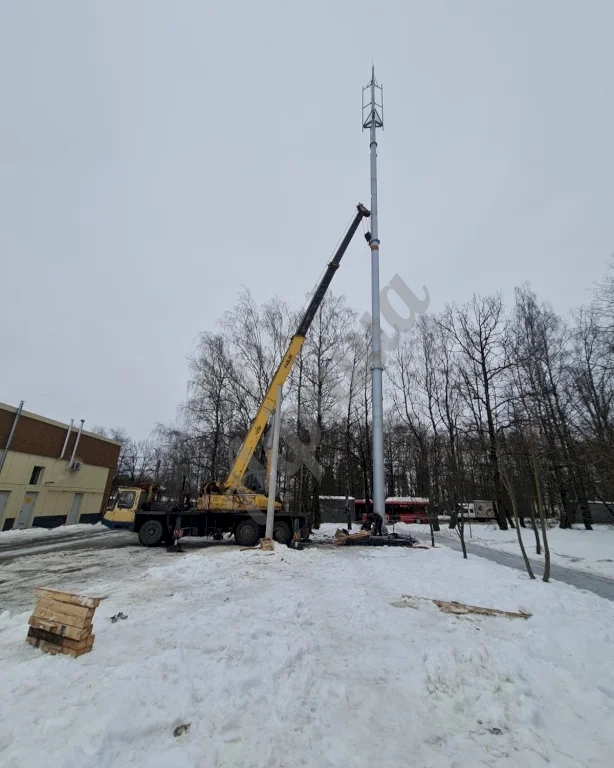 Монтаж сотовых вышек автокраном