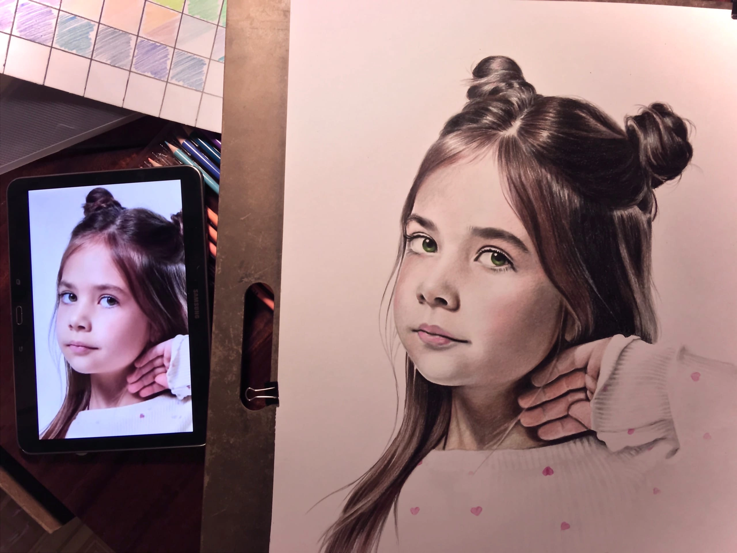 Портрет по фотографии цветной