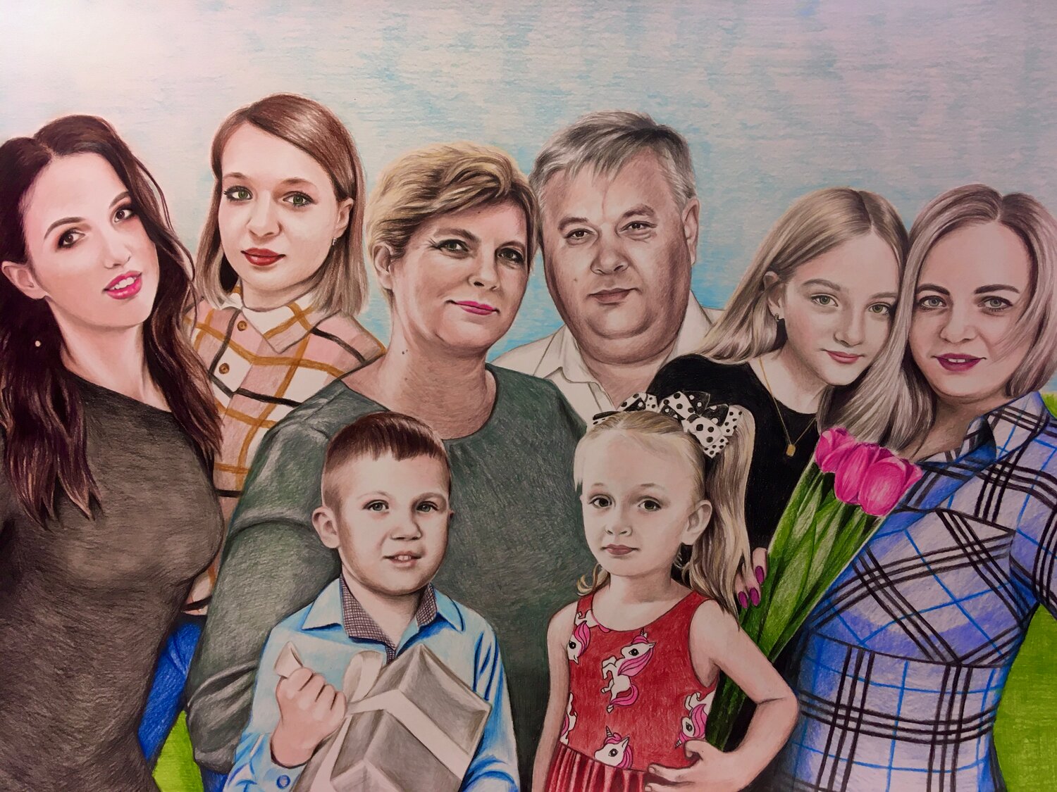 Портрет по фотографии цветной