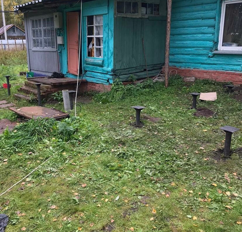 Строительство свайного фундамента