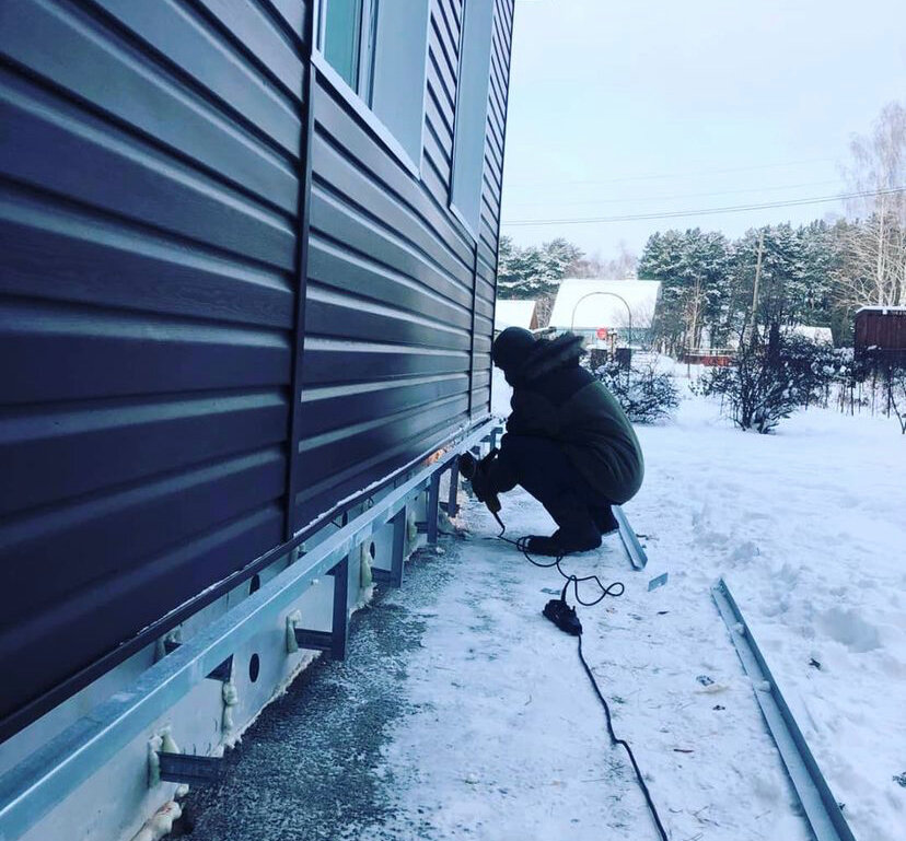 Монтаж фасадов