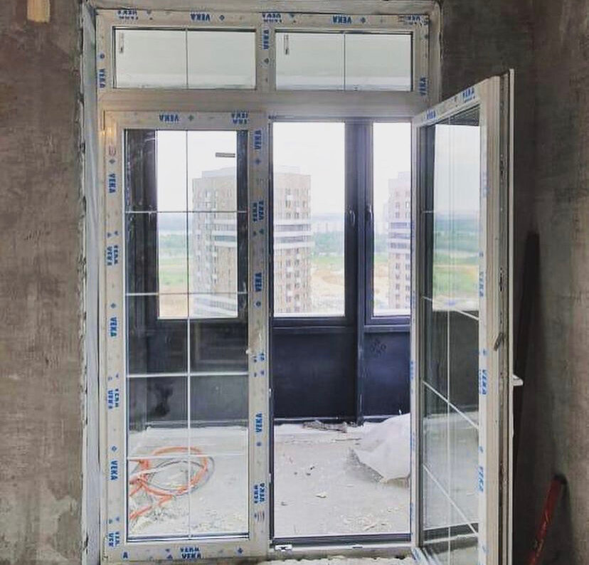 Установка балконной двери