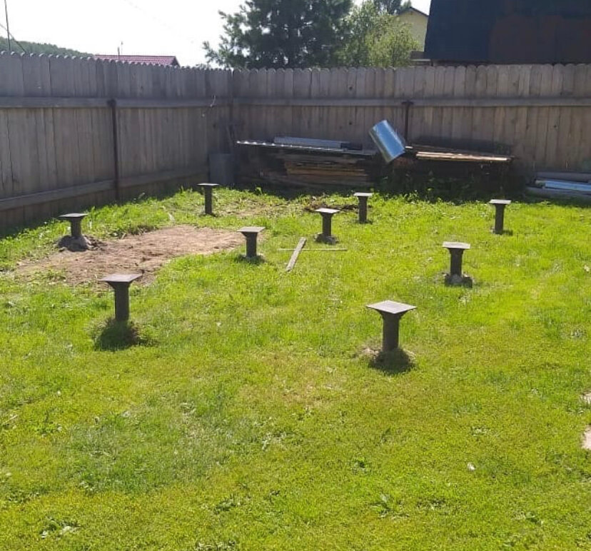 Строительство свайного фундамента