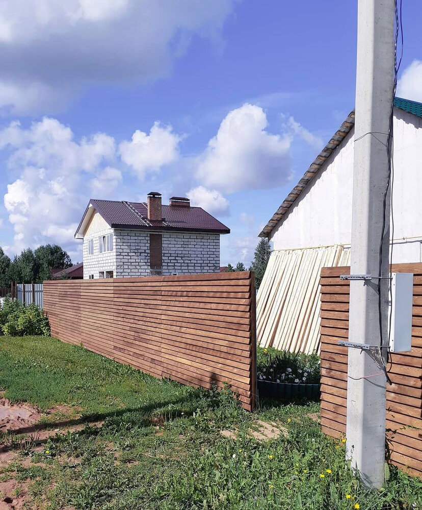 Строительство деревянного забора