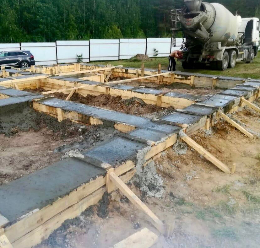 Строительство ленточного фундамента