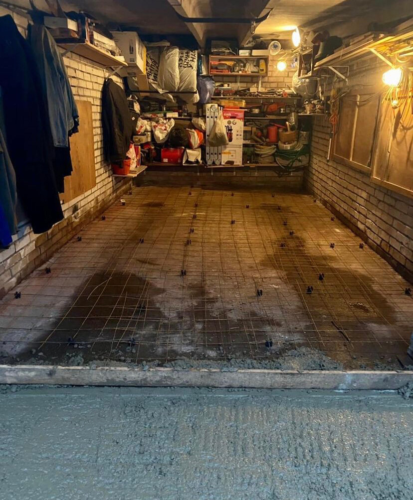 Устройство пола в гараже