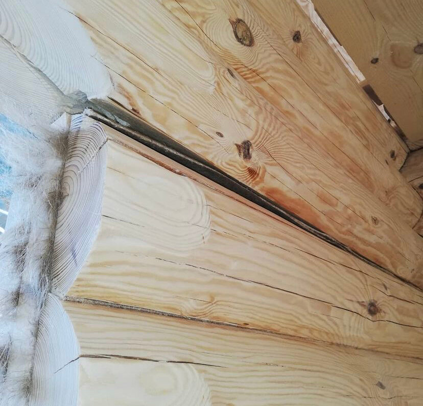 Конопатка сруба