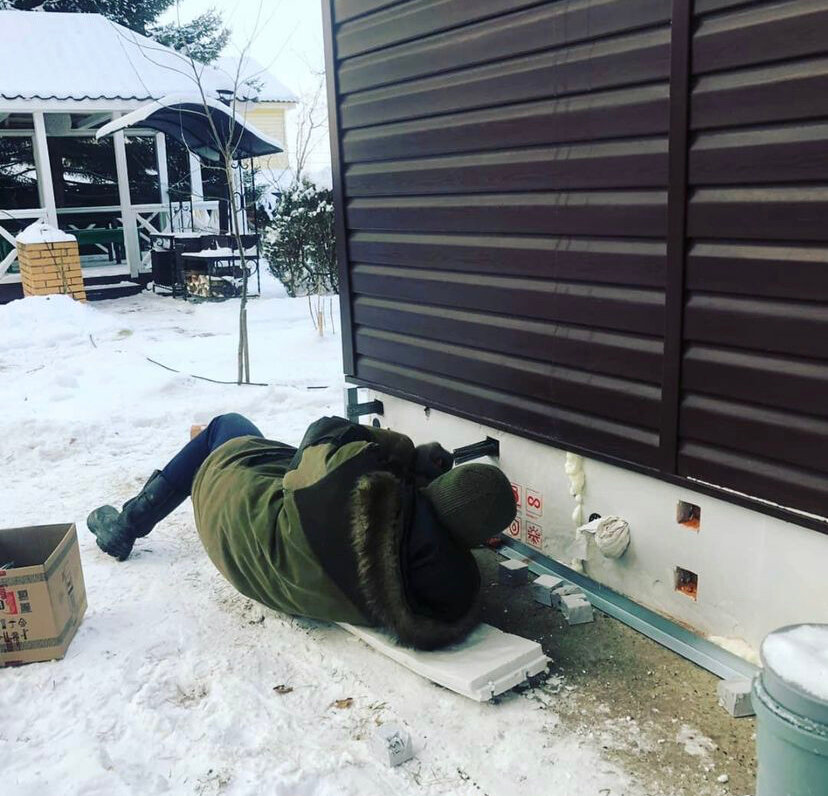 Монтаж фасадов