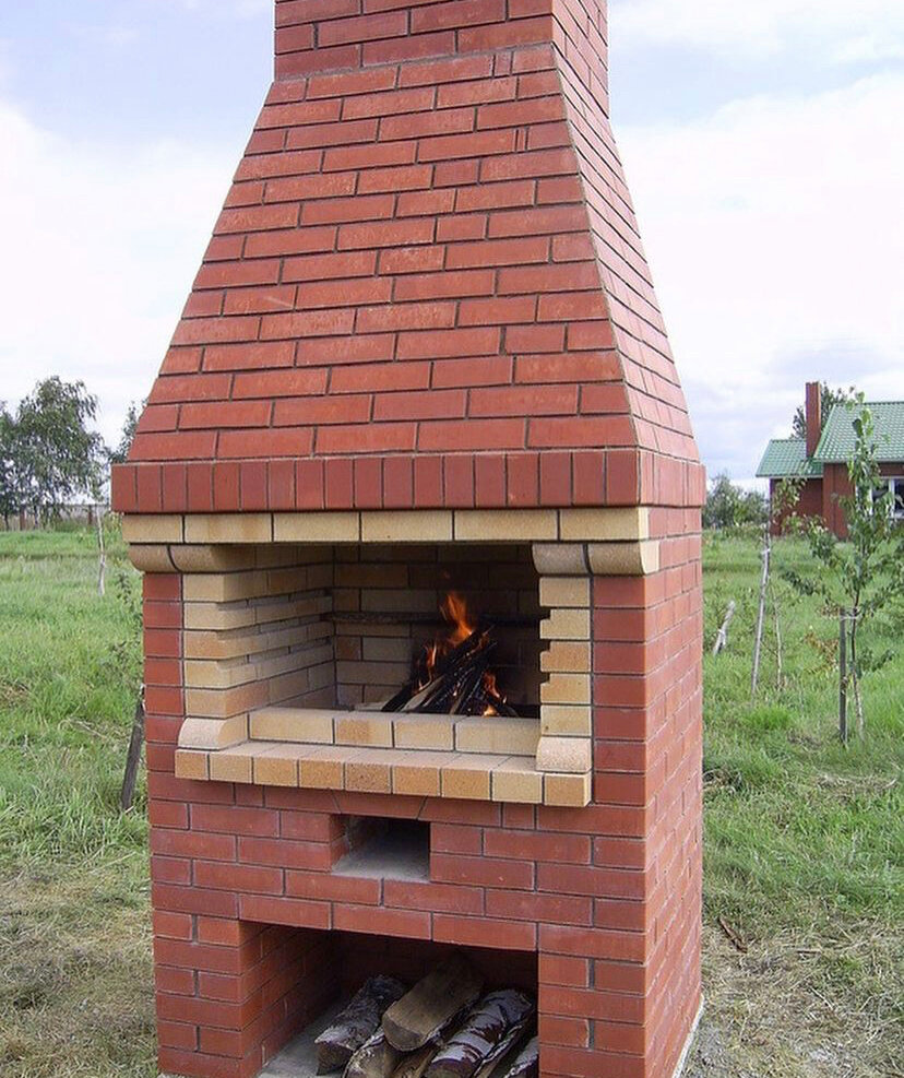 Кладка уличной печи