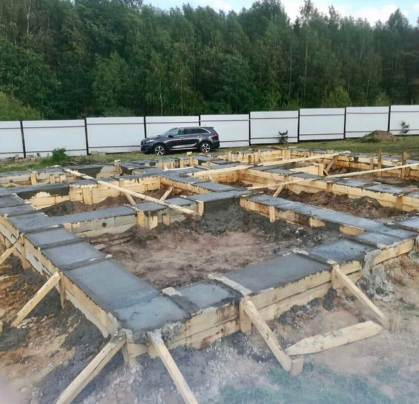 Строительство ленточного фундамента