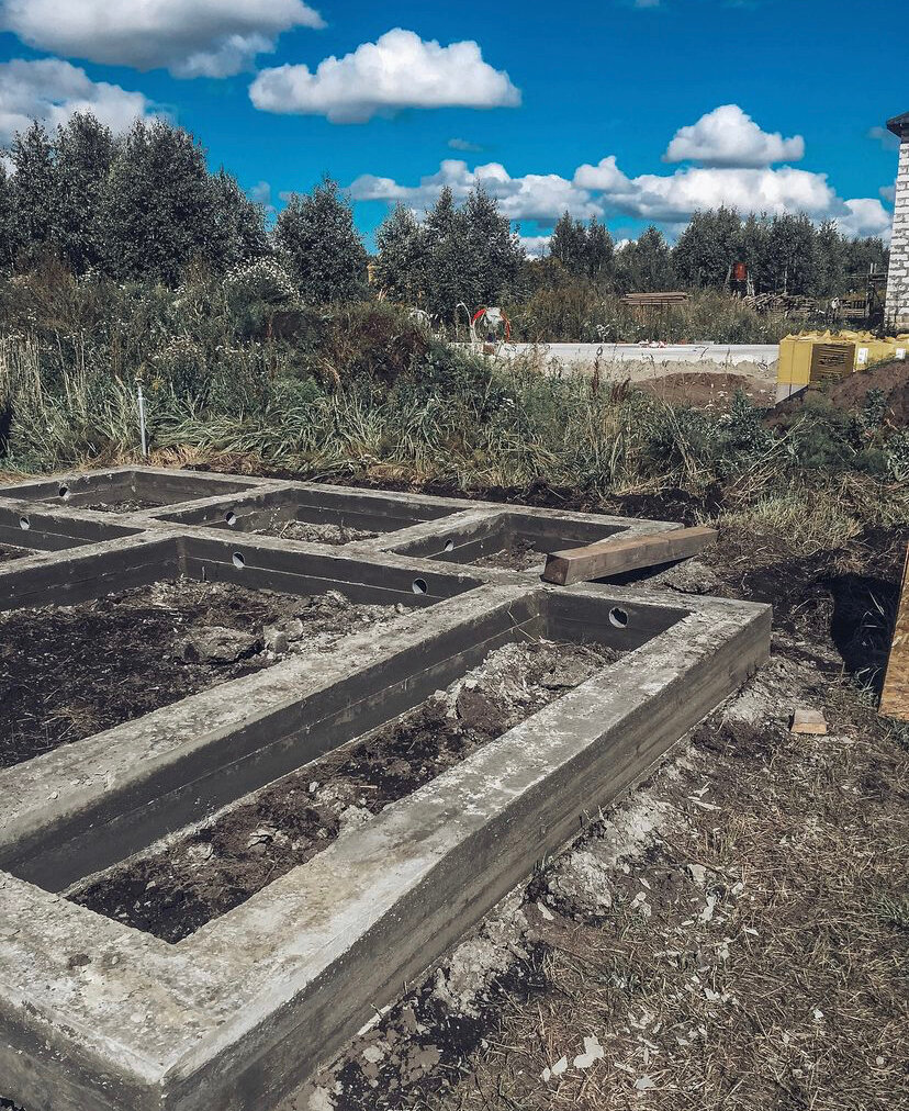 Строительство ленточного фундамента