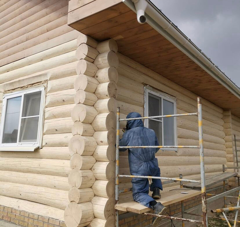 Шлифовка сруба