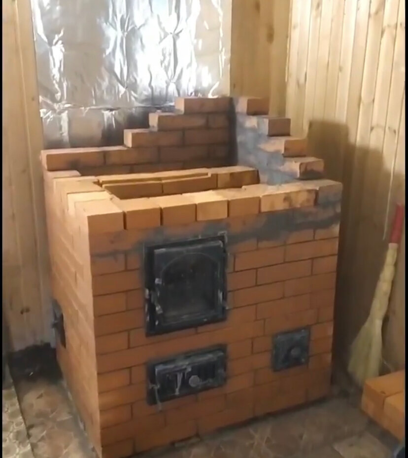 Кладка печи-шведки