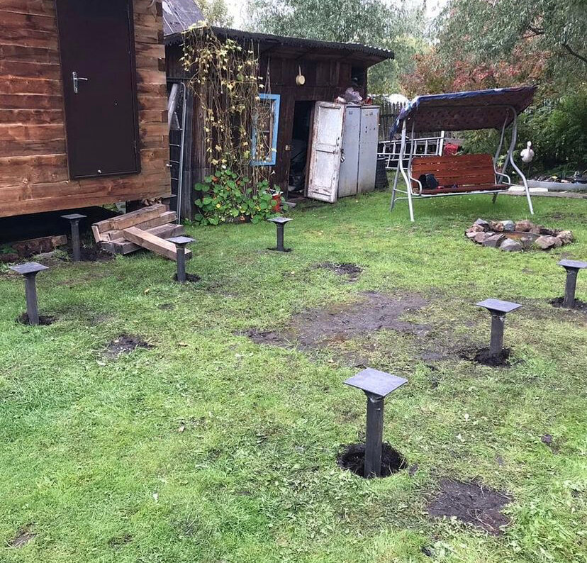 Строительство свайного фундамента