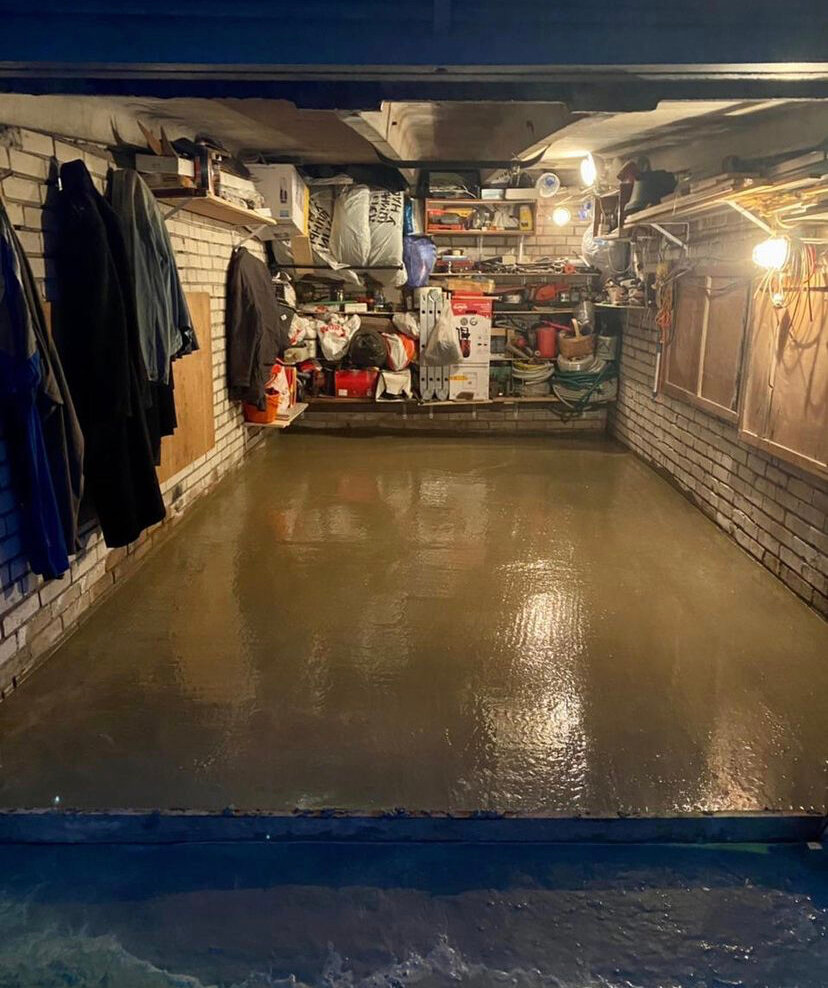 Устройство пола в гараже