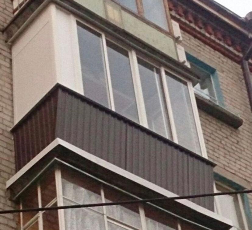 Внешняя отделка профнастилом