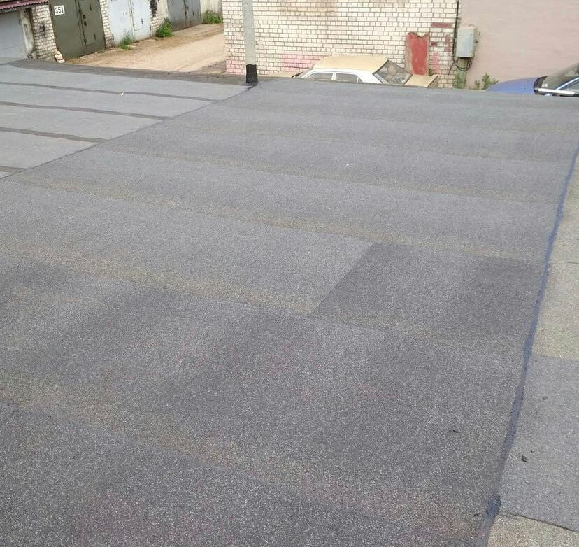 Монтаж кровли для гаража