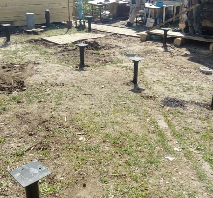 Строительство свайного фундамента