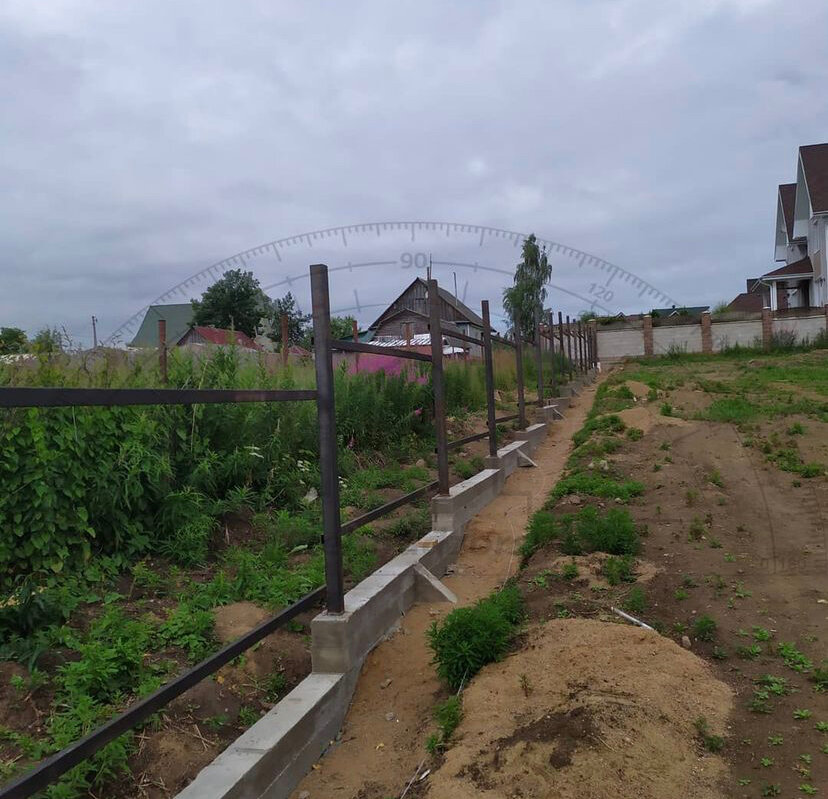 Строительство фундамента для забора