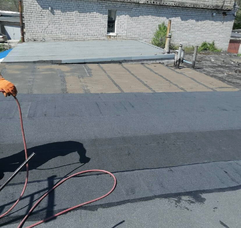 Монтаж кровли для гаража