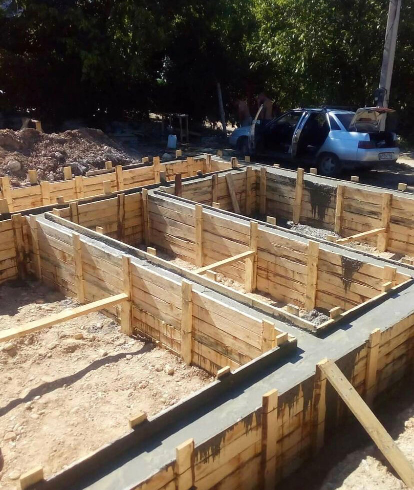 Строительство ленточного фундамента