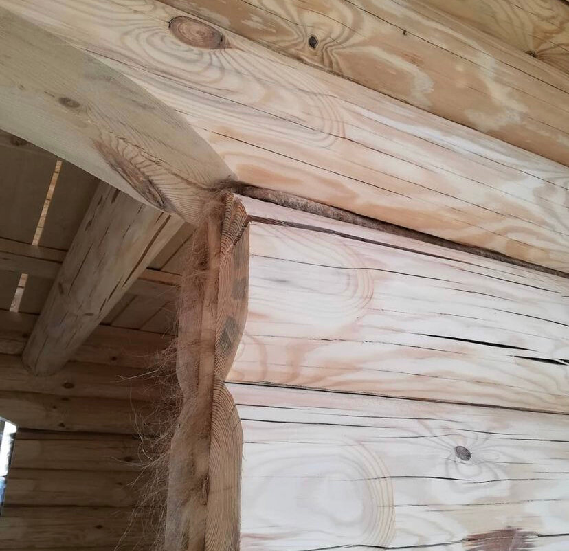 Конопатка сруба