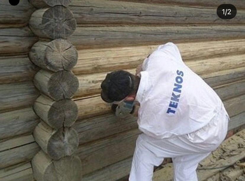 Шлифовка сруба