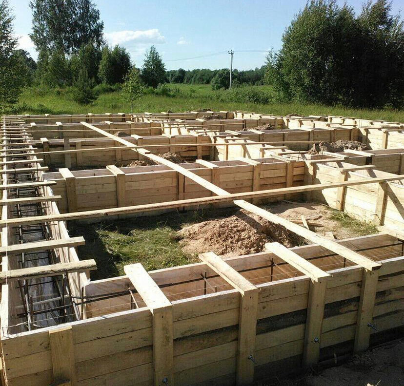 Строительство ленточного фундамента