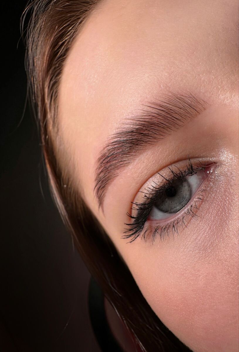 Долговременная укладка бровей без окраса