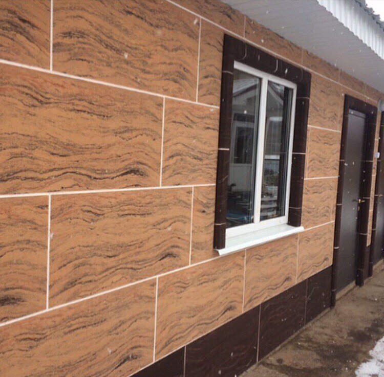 Монтаж фасада из фасадных панелей