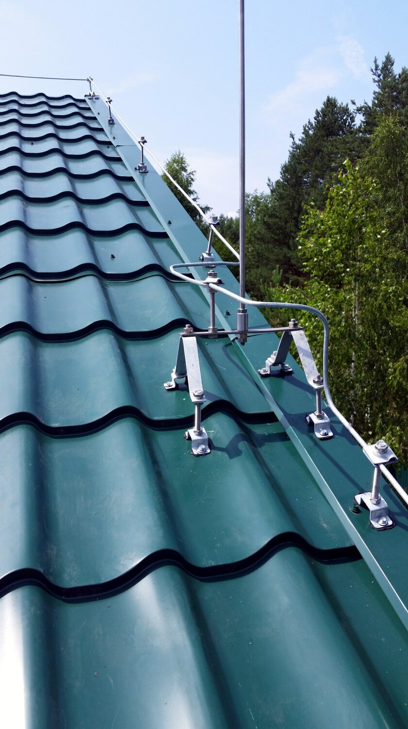 Монтаж молниеотводов