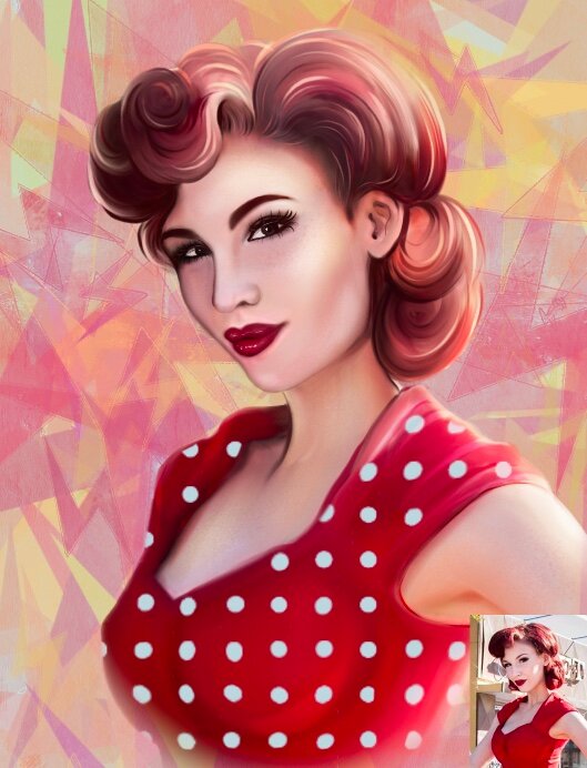 Портрет по фото цифровой