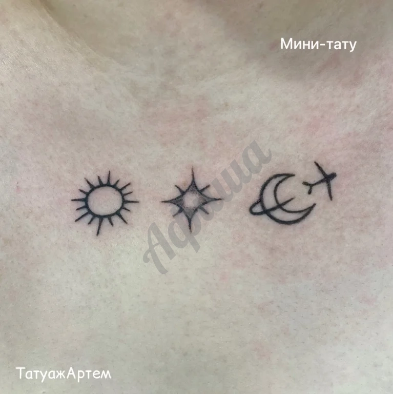 Мини-татуировки и тату-надписи