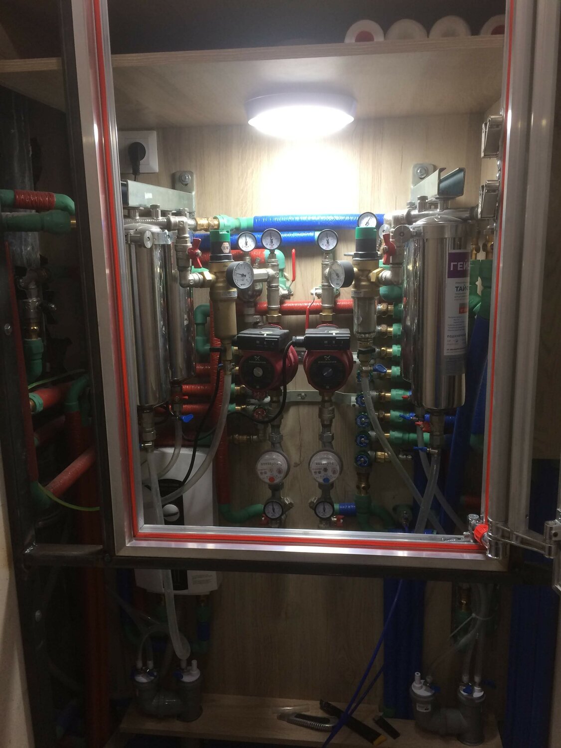 Установка систем холодного и горячего водоснабжения