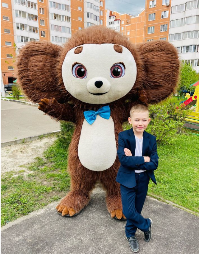 Экспресс-поздравление с чебурашкой/ростовая кукла