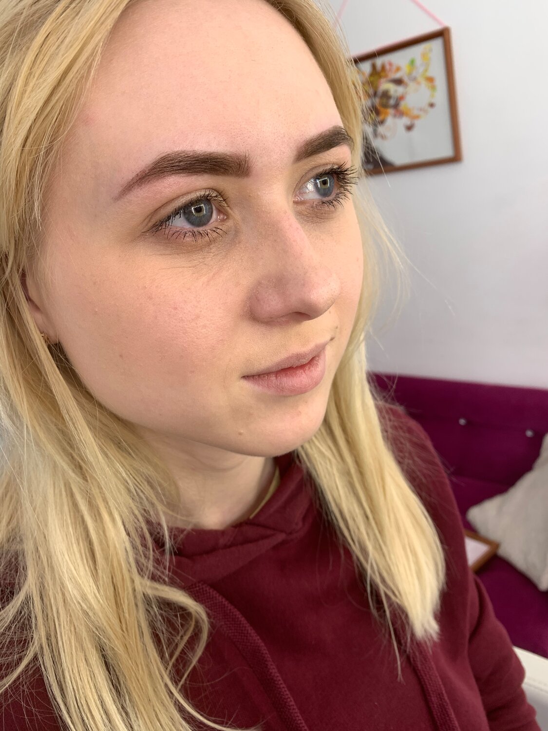 Окрашивание бровей краской