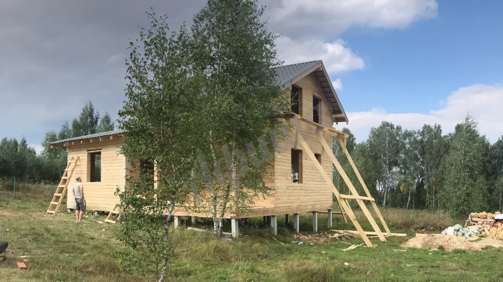 Шлифовка срубов домов