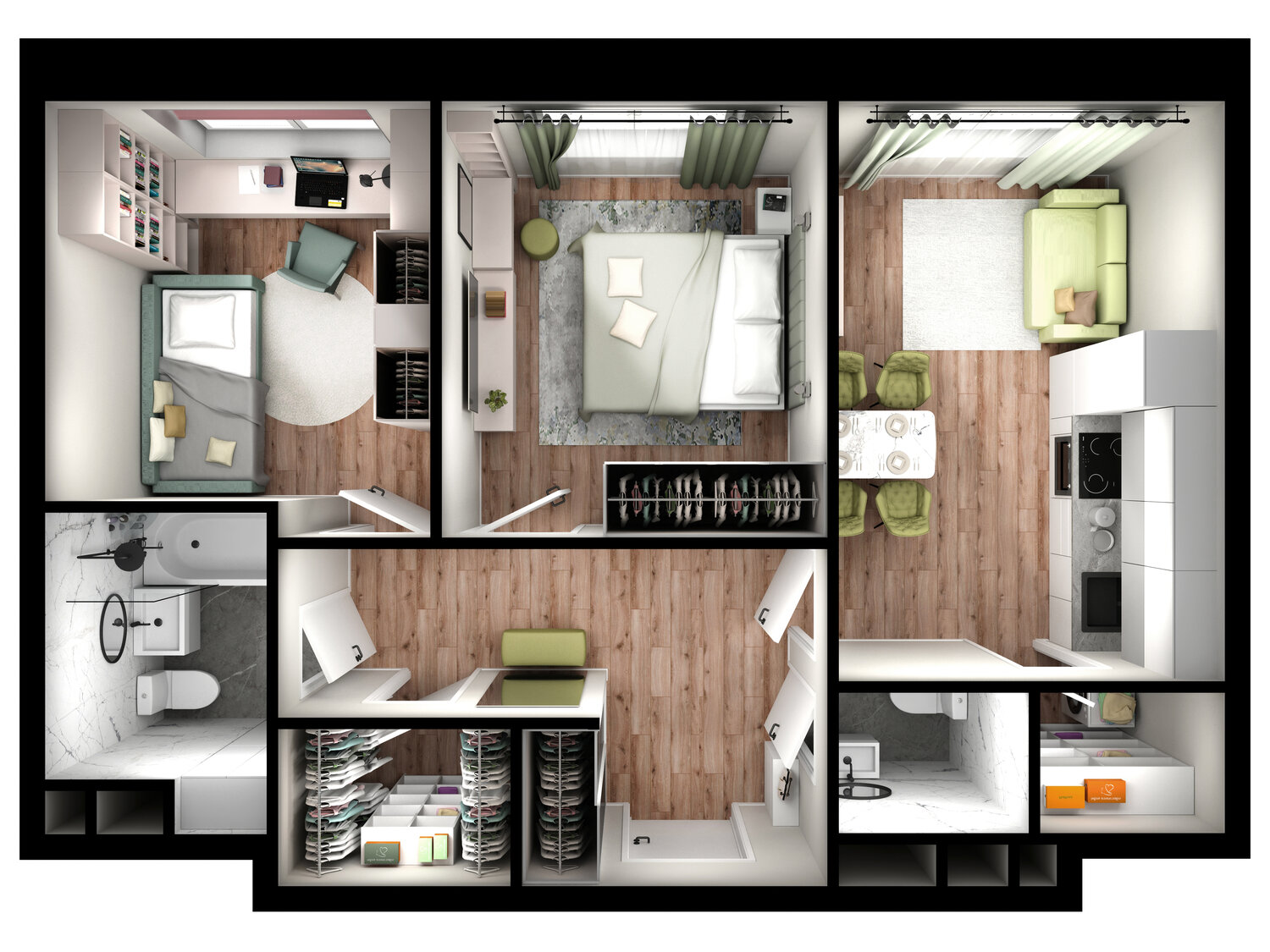 Удаленное проектирование и дизайн-проект квартиры