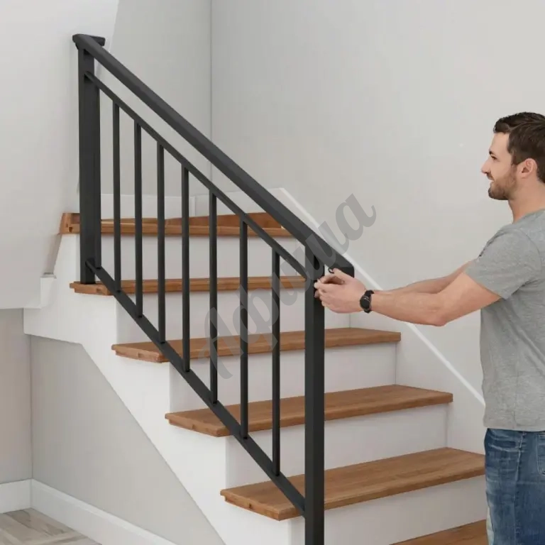 Монтаж лестничного ограждения