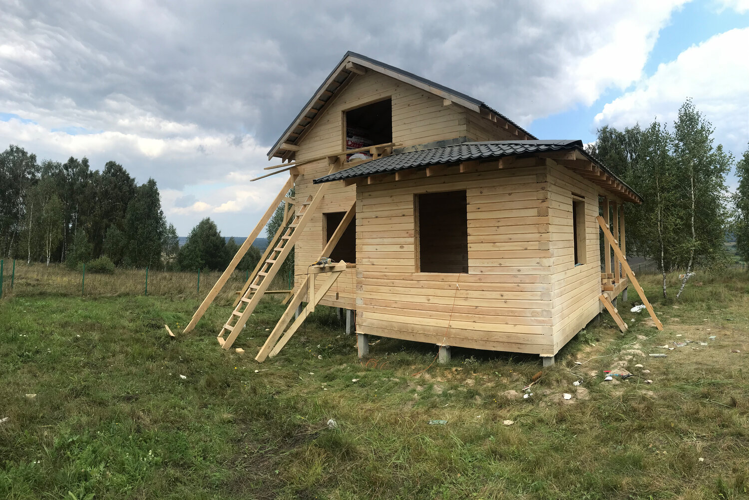 Шлифовка сруба