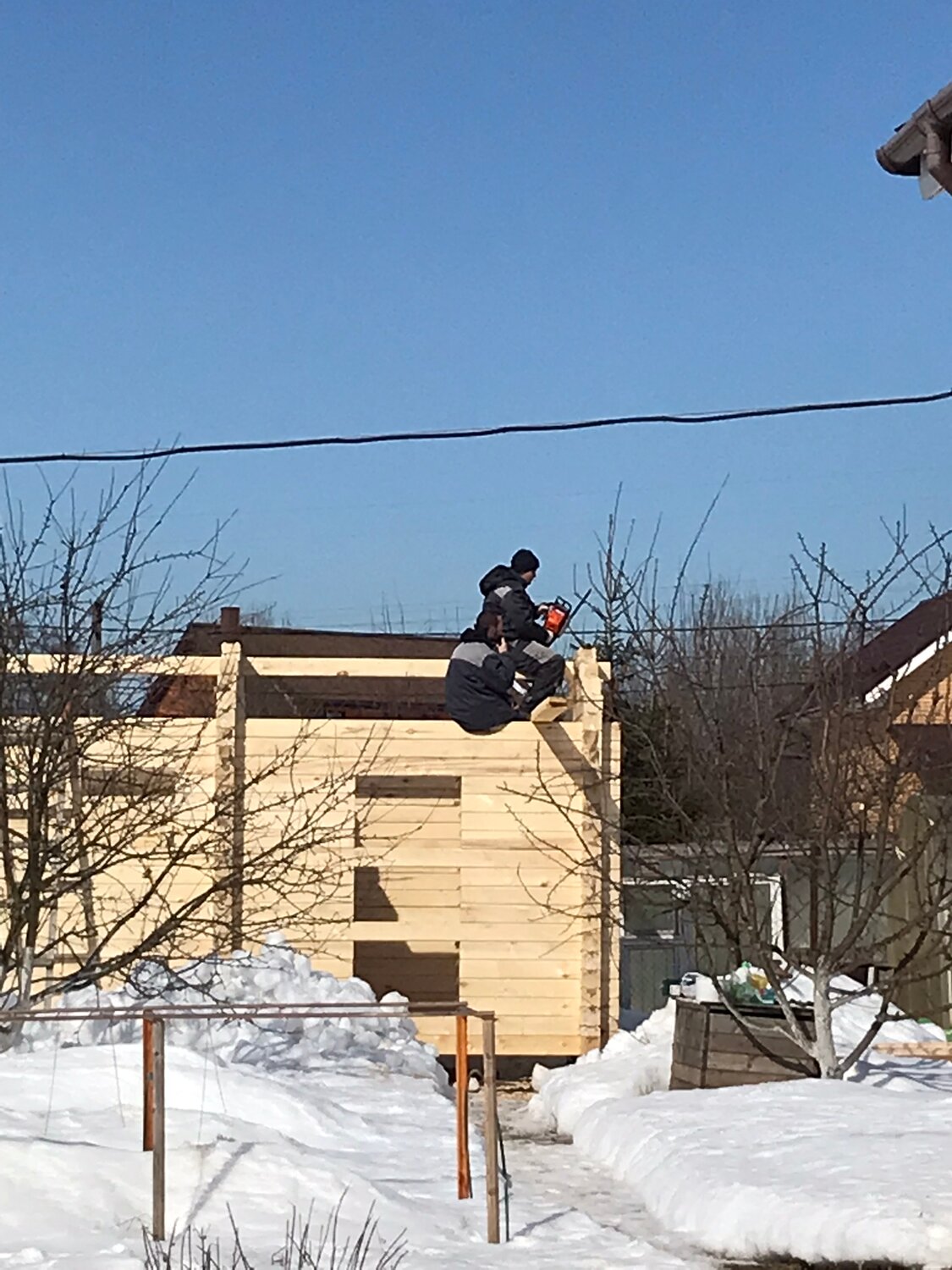 Сборка деревянных домов