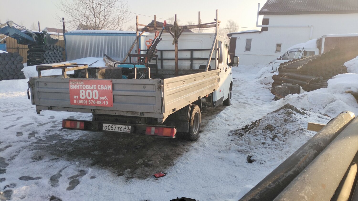Монтаж винтовых свай