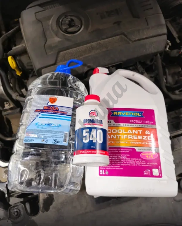 Промывка радиатора печки и системы охлаждения