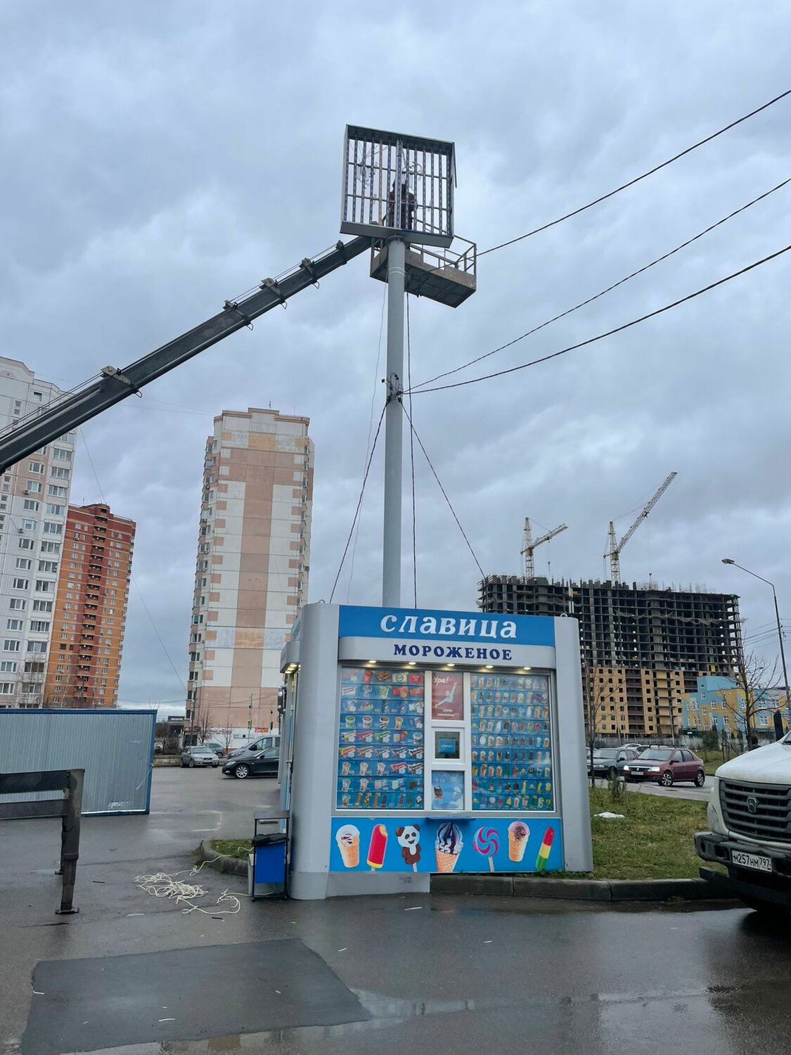 Установка наружной рекламы