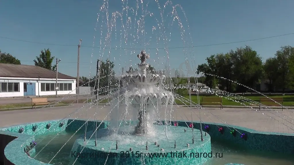 Установка фонтана