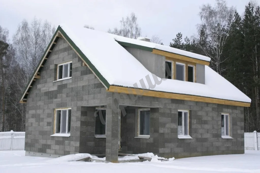Строительство дома из бетонных блоков